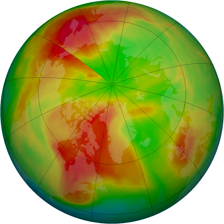 Arctic ozone map for 26 March 2014
